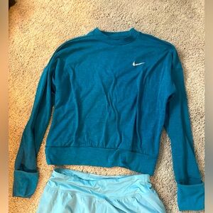 Nike blue running sweatshirt small